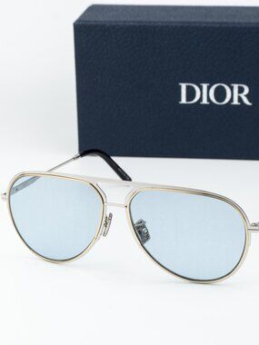 Dior Men Sunglasses Palladium Blue Dior Pattern Pilot DIORESSENTIAL A2U F0I8